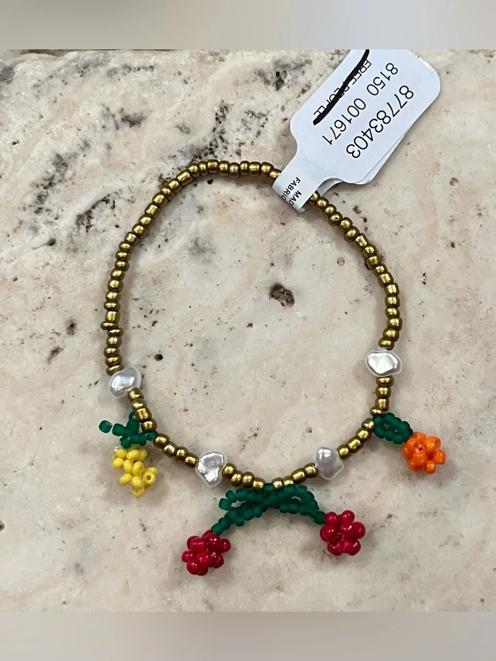 NWT Free People Cherry Berry Stretch Braclet